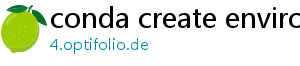 conda create environment